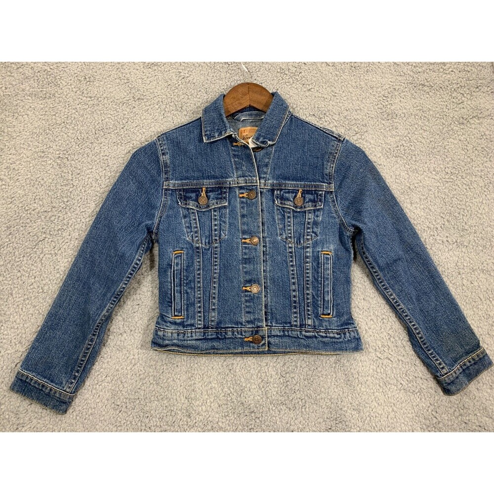 Levi Strauss Signature Denim Blue Jean Youth Button-up Jacket Large (L)